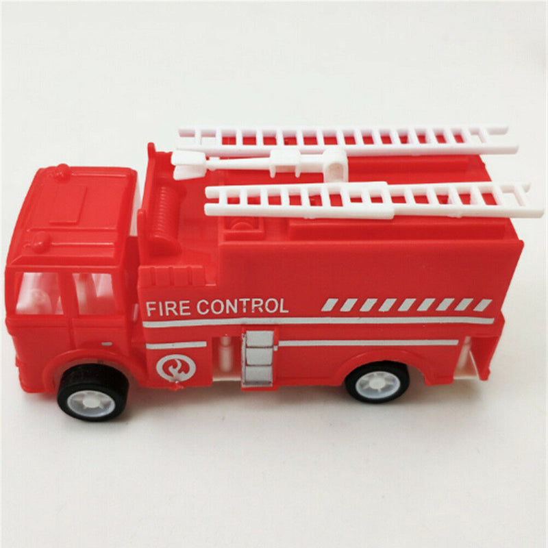 Pull Back Fire Truck Pretend Play Water Tanker Models Kids Educational Toys ME