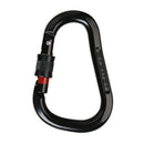 24KN Aluminum Screwgate Carabiner Screw Lock Caribeaner D-ring Hook Black