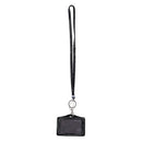Rhinestone Crystal Work Card ID Case Holder Lanyard Sling (Black) B8N1