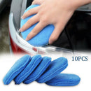 10pc Car Polishing Foam Waxing Pads Vehicle Sponge Microfibre Applicator Cleaner