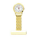 Watch nurse brooch quartz movement square golden color portable B2Y3