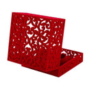 Hollow Engagement Wedding Jewelry Box Holder Display Gift Bracelet box Red