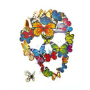 butterfly skulls heat transfer iron on patches badge cloth dress applique  JR