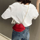 Women Red Lips Clutch Bag Ladies Pu Leather Chain Shoulder Bag Bolsa Evenin
