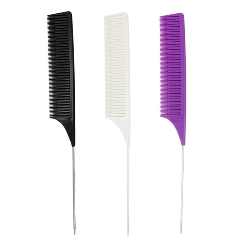 3x Fine-tooth Weave Highlighting Foiling Hair Combs Styling Dyeing Comb