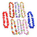 36Pcs Hawaiian Garland Hula Lei Flower Leaves Necklace Tropical Beach Luau Decor