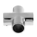 Heavy Duty 316 Stainless Steel 90 Degree 4 Way Marine Boat Hand Rail Fitting