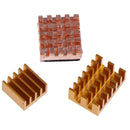 3Pcs/set Raspberry Pi 4B Copper Cooling Pad Heatsink Radiator Cooling K JR