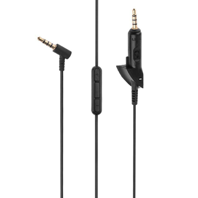 1.5m 3.5mm Male to Male Audio Cable Wire w/ Mic for Bose QC15 QC2 Earphone