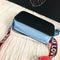 Women Retro Square Zipper Shoulder Crossbody Bags Ladies Handbag (Black)