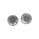 1 Pair of earrings Peace Symbol Round Stainless Steel 316L