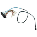 Internal Mini SAS SFF-8643 to (4) 29pin SFF-8482 connectors with SATA Power