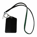 Rhinestone Bling Crystal Custom Lanyard Vertical ID Badge Holder (Dark Gree