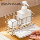 Smooth Kitchen Bathroom Drain Rack Toothpaste Home Stainless Steel Space Saving