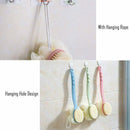 1X(Shower Brush With Bristles And Bath Balls, Back Bath Net With A Long-Sle