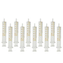10PCS 10ml Glass Syringe Injector Lab Sampler Diameter Caliber Precision