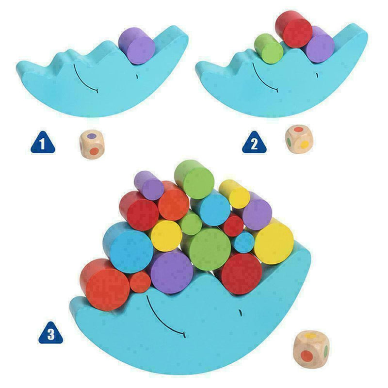 Moon Equilibrium Game Round Bricks Delicate