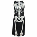 Cotton Halloween Holiday Kitchen Apron with Extra Long Ties, 21.3 x 31.5 in