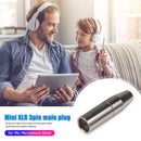 1pcs/2pcs/5pcs Mini 3 Pin XLR Male Connector Audio Plug Adapter for Microphone