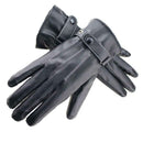 Leather Motorcycle Riding Fleece Gloves Touch Screen Men Thickened Gloves