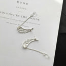 Angel Wing Stylist Crystal Earrings Drop Dangle Ear Stud For Women