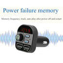 805E Bluetooth 5.0 FM Transmitter Handsfree Car Kit MP3 Player USB Charger