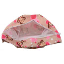 Baby Toddler Waterproof Zipper Reusable Cloth Diaper Bag Monkey Pattern
