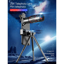 28X Zoom Clip-On External Telephoto Camera Smartphone Lens Kit with Tripod