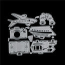 1set travel kit plane car Metal Cutting Dies Stencil DIY Scrapbook Decoration 3c