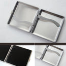 Classic Leather & Alloy Cigarette Case Box Metal Holder Container for Lighter LJ