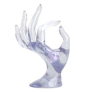 Hand Shape Jewelry Display Holder Bracelet Ring Watch Stand Crystal