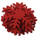 10 pcs Snowflake Felt Christmas Tree Decorations Decorative Hanging Craft R S3K6