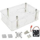 Orange Pi 3 Case with Fan Kit, Acrylic Case + Cooling Fan + Aluminum Heatsi