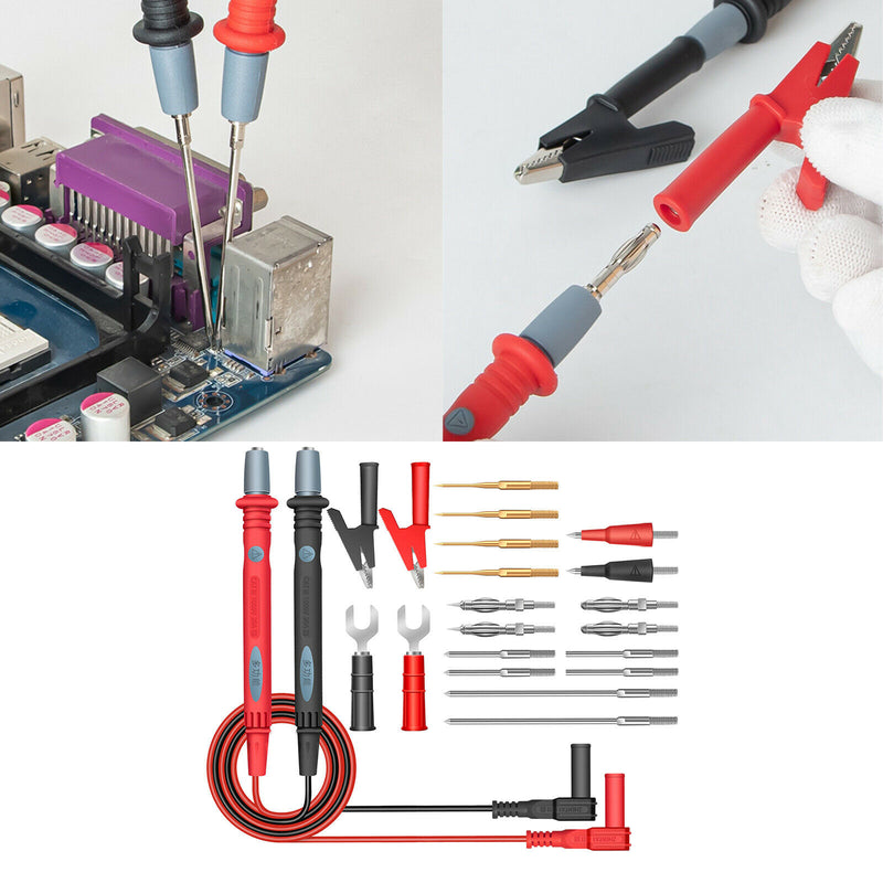 22 in 1 Electronic Test Leads Kit, Digital Multimeter Leads, with Alligator