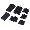 127pcs 7 Sizes 2:1 Electronic Heat Shrink Tubing Tube Sleeve Wrap Wire Black Kw
