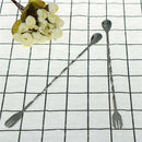 Stainless Steel Cocktail Bar Spoons Spiral Pattern Drink Mixer Shaker Spoon FT