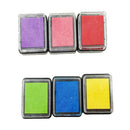 6 Colors Ink Stamp Pads, Finger Ink Pads for Kids, Washable Craft Stamp Pad,