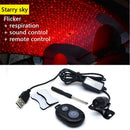 Car LED Atmosphere Ambient Star Light USB RGB Music Interior Decor Light w/ RC