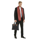 Fashion Men Shawl Double Sided Wave Print Scarf Casual Winter Warm Neck Tie