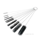 10pcs Coffee Machine Cleaning Brushes Stainless Steel Nylon Tube Brush Set A