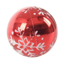 6pcs Christmas Tree Balls Diameter 6cm Snowflake Color Drawing Decorations  W9Z9