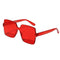 3pcs Women Mens One Piece Sunglasses Square Rimless UV400 Eyeglasses Eyewear