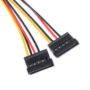 10pcs 4 pin ide male to dual sata y splitter female hdd power adapterVGUSTEUS