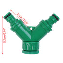 Irrigation 2 way Tap Garden Tap valve Hose Pipe Splitter Quick Connector Adapt&+