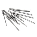 10 Pcs 100mm Magnetic Slotted PH2 Screwdriver Bit S2 Steel 1/4 Hex Shank 1/4"