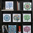 DIY Diamond Painting Flower Folding Storage Box Desktop Sundries Organizer
