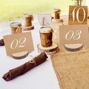 10x Wooden Banquet Wedding Clip Number Display Recipe Reserved