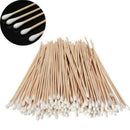 200pc 6" Long Wood Handle Cotton Swab Buds Applicators Lab Cleaning Tool Kit