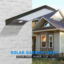 48 LEDs Solar 3 Modes IP65 Motion Sensor Lights Outdoor Wall Lamp (Black) A