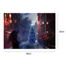 5D DIY Full Drill Diamond Painting Lighting Street Cross Stitch Embroidery